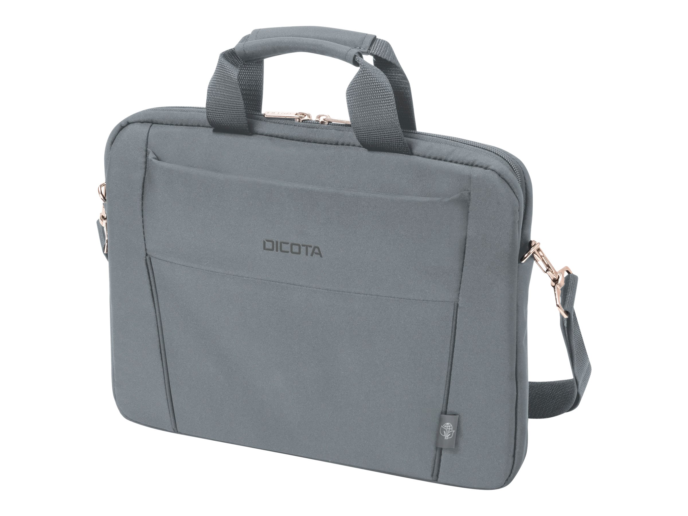 DICOTA Eco BASE - Slim - sacoche pour ordinateur portable - 13" - 14.1" - gris - D31305-RPET - Sacoches pour ordinateur portable