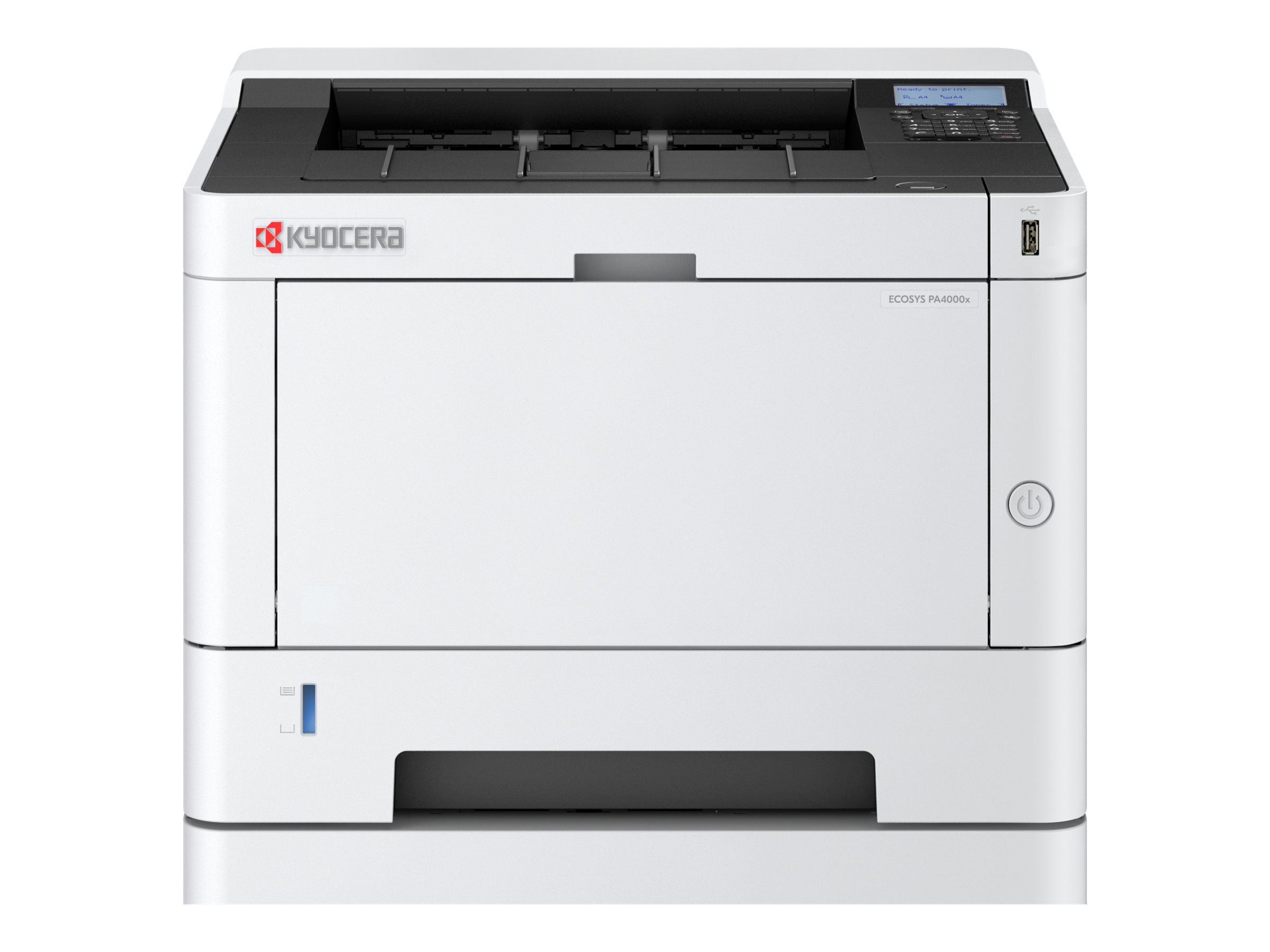 Kyocera ECOSYS PA4000wx - Imprimante - Noir et blanc - Recto-verso - laser - A4/Legal - 1200 x 1200 ppp - jusqu'à 40 ppm - capacité : 350 feuilles - USB 2.0, Gigabit LAN, hôte USB, Wi-Fi(ac) - 110C1F3NL0 - Imprimantes laser monochromes