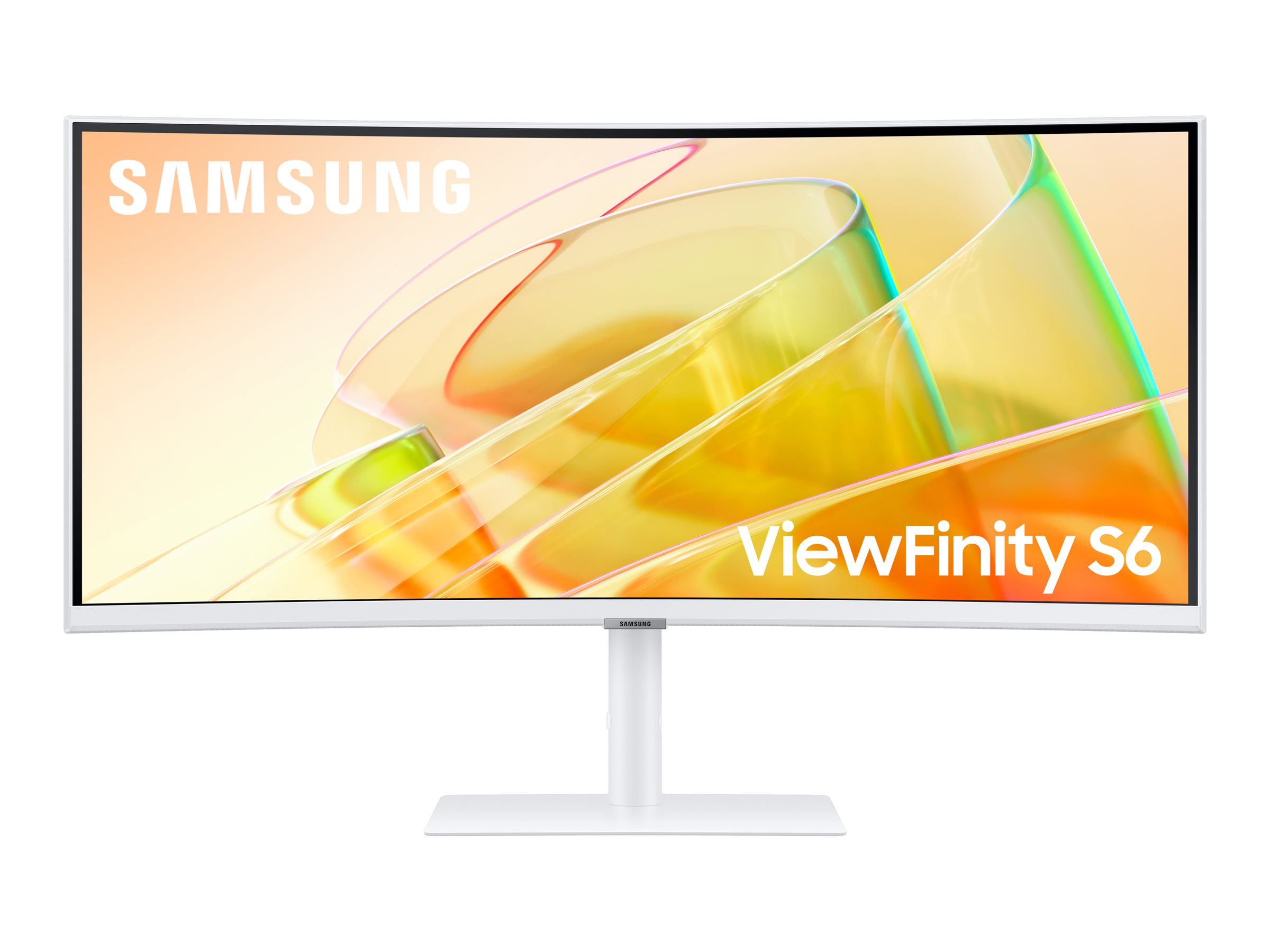 Samsung ViewFinity S6 S34C650TAU - S65TC Series - écran LED - incurvé - 34" - 3440 x 1440 UWQHD @ 100 Hz - VA - 350 cd/m² - 3000:1 - HDR10 - 5 ms - 2x Thunderbolt 4, HDMI, DisplayPort - haut-parleurs - blanc chaud - LS34C650TAUXEN - Écrans d'ordinateur