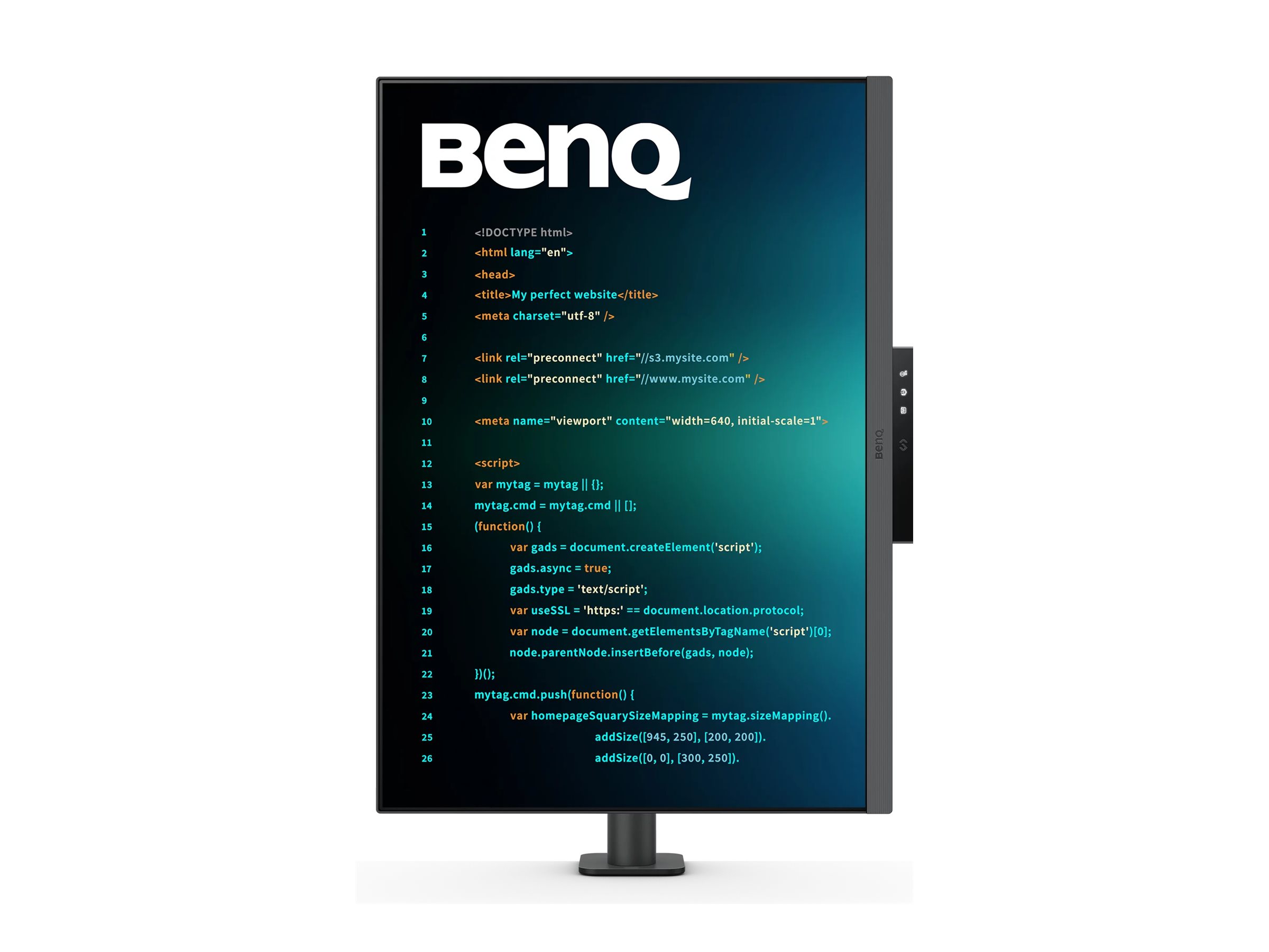 BenQ Programming RD280UA - Écran LED - 28.2" - 3840 x 2560 4K+ @ 60 Hz - IPS - 400 cd/m² - 1200:1 - DisplayHDR 400 - 5 ms - HDMI, DisplayPort, USB-C - haut-parleurs - RD280UA - Écrans d'ordinateur