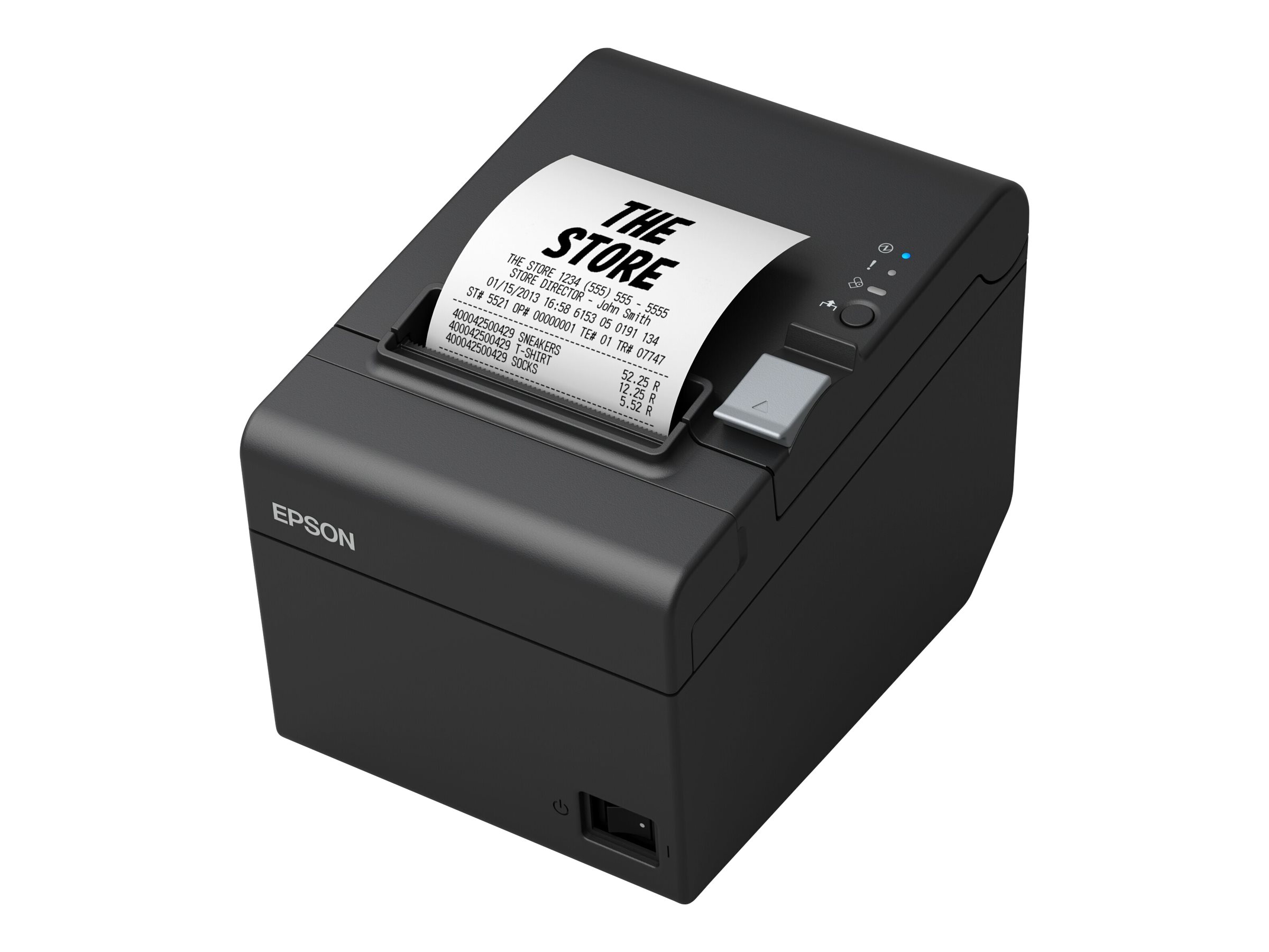 Epson TM T20III - Imprimante de reçus - thermique en ligne - Rouleau (7,95 cm) - 203 x 203 ppp - jusqu'à 250 mm/sec - USB 2.0, série - outil de coupe - noir - C31CH51011 - Imprimantes de reçus POS
