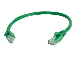 C2G Cat5e Booted Unshielded (UTP) Network Patch Cable - Cordon de raccordement - RJ-45 (M) pour RJ-45 (M) - 5 m - UTP - CAT 5e - moulé, sans crochet, bloqué - vert - 83205 - Câbles à paire torsadée