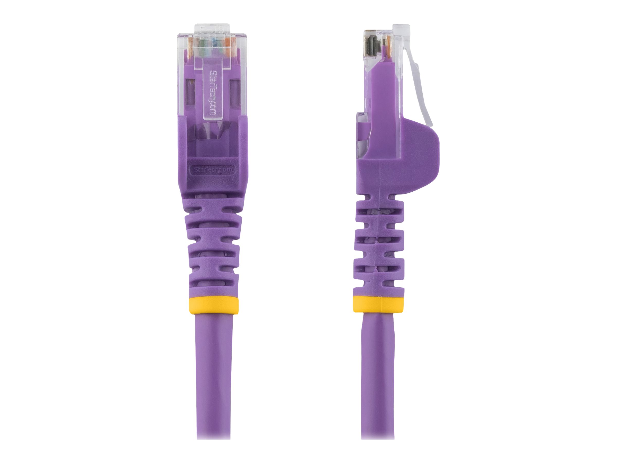 StarTech.com Câble réseau Cat6 UTP sans crochet - 1 m Violet - Cordon Ethernet RJ45 anti-accroc - Câble patch - Câble réseau - RJ-45 (M) pour RJ-45 (M) - 1 m - UTP - CAT 6 - sans crochet, bloqué - violet - N6PATC1MPL - Câbles à paire torsadée