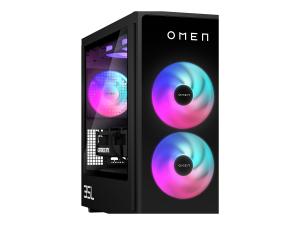 OMEN 35L by HP GT16-0006nf - microATX jeux - Core i7 i7-14700F / jusqu'à 5.4 GHz - RAM 32 Go - SSD 1 To - NVMe - GeForce RTX 4060 - Gigabit Ethernet, IEEE 802.11ax (Wi-Fi 6), Bluetooth 5.4, IEEE 802.11be (Wi-Fi 7) - Win 11 Home - moniteur : aucun - métal noir - B4VD8EA#ABF - Ordinateurs de bureau