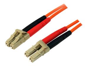 StarTech.com 3m Fiber Optic Cable - Multimode Duplex 50/125 - LSZH - LC/LC - OM2 - LC to LC Fiber Patch Cable - Câble réseau - LC multi-mode (M) pour LC multi-mode (M) - 3 m - fibre optique - duplex - 50 / 125 microns - pour P/N: GLCLHSMDSTTA, GLCSXMMDST, GLCSXMMDSTT, JD118BST, MASFP1GBSXST, SFP100BFXST - 50FIBLCLC3 - Câblesenfibres