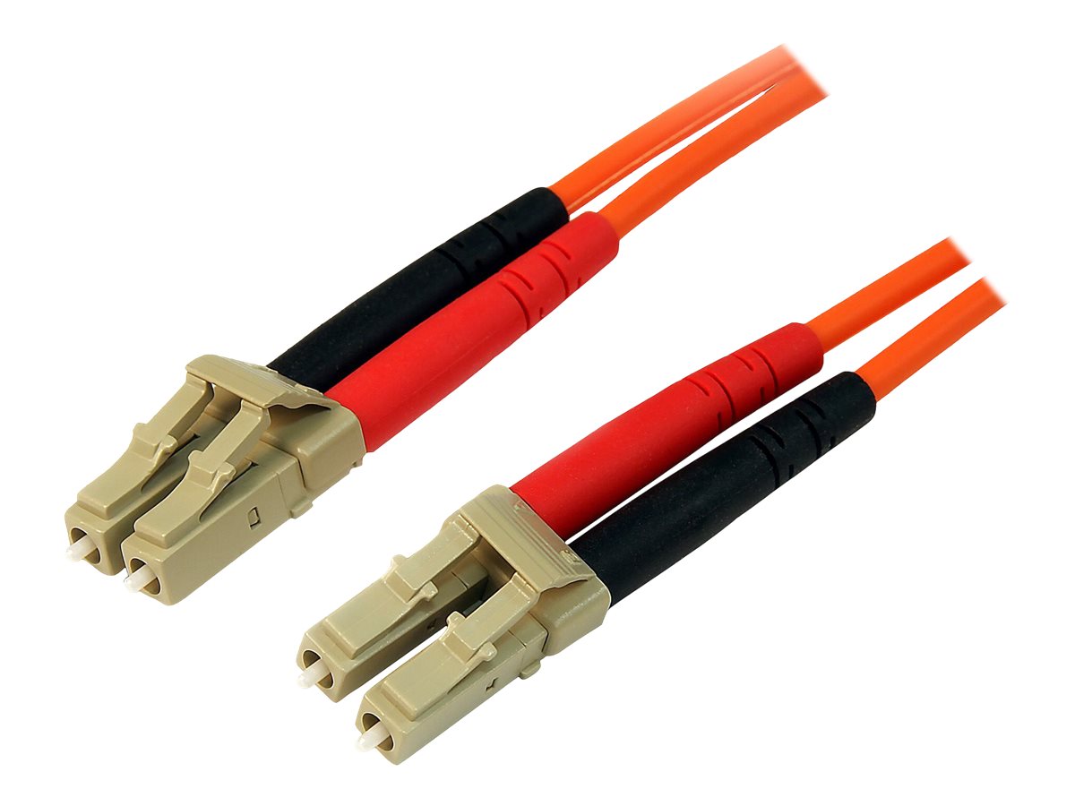 StarTech.com 3m Fiber Optic Cable - Multimode Duplex 50/125 - LSZH - LC/LC - OM2 - LC to LC Fiber Patch Cable - Câble réseau - LC multi-mode (M) pour LC multi-mode (M) - 3 m - fibre optique - duplex - 50 / 125 microns - pour P/N: GLCLHSMDSTTA, GLCSXMMDST, GLCSXMMDSTT, JD118BST, MASFP1GBSXST, SFP100BFXST - 50FIBLCLC3 - Câblesenfibres