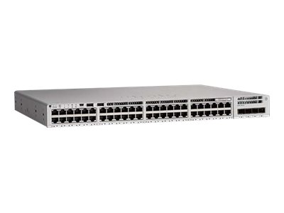 Cisco Catalyst 9200L - Network Essentials - commutateur - C3 - 48 x 10/100/1000 + 4 x Gigabit SFP (liaison montante) - Montable sur rack - reconditionné - C9200L-48T-4G-E-RF - Concentrateurs et commutateurs gigabit