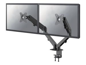 Neomounts DS70-700BL2 - Kit de montage (support de montage pour bureau) - bras double réglable en hauteur et en mouvement - pour 2 écrans LCD - noir - Taille d'écran : 17"-27" - pinces montables - DS70-700BL2 - Accessoires pour écran