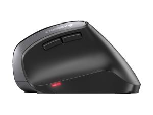 CHERRY MW 4500 - Souris verticale - ergonomique - pour droitiers - optique - 6 boutons - sans fil - 2.4 GHz - récepteur sans fil USB - noir - JW-4500 - Souris