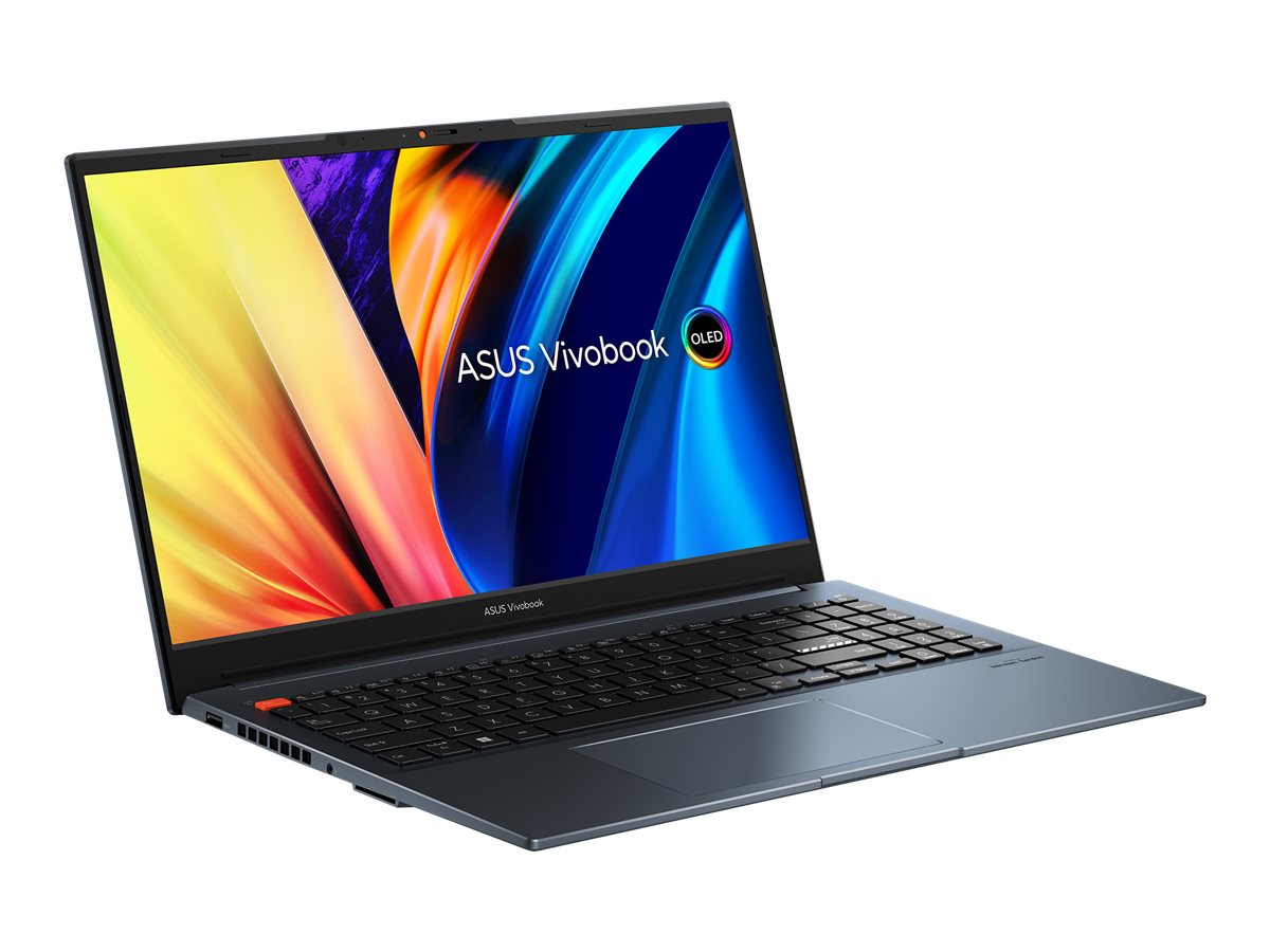 ASUS VivoBook Pro 15X OLED H6502VJ-MA148X - Intel Core i5 - 13500H / jusqu'à 4.7 GHz - Win 11 Pro - GF RTX 3050  - 16 Go RAM - 512 Go SSD NVMe - 15" OLED 2880 x 1620 (3K) @ 120 Hz - Gigabit Ethernet - Wi-Fi 6E, Bluetooth - bleu calme - 90NB11K1-M005B0 - Ordinateurs portables