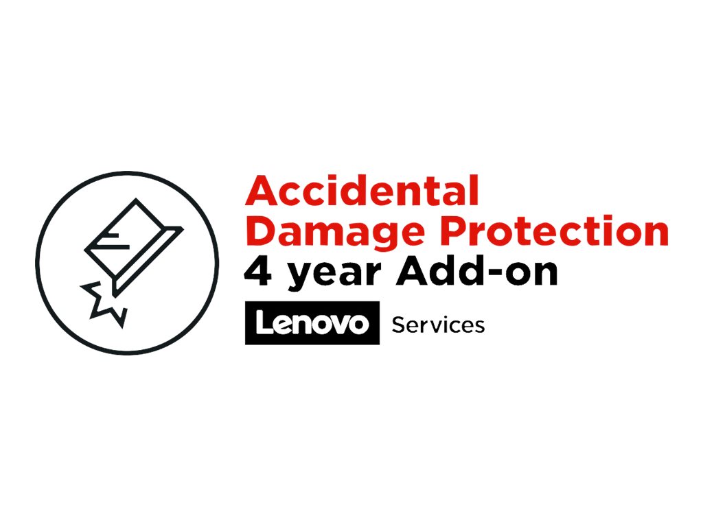 Lenovo Accidental Damage Protection - Couverture des dommages accidentels (pour système avec 4 ans de garantie sur site) - 4 années - pour ThinkCentre M90q Gen 3; M90q Gen 4; M90s Gen 4; M90t G4; M90t Gen 4; ThinkEdge SE30; SE70 - 5PS0M28398 - Options de service informatique