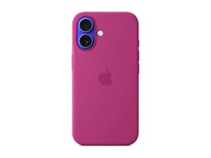 Apple - Coque de protection pour téléphone portable - compatibilité avec MagSafe - silicone - Fuchsia - pour iPhone 16 - MYY53ZM/A - Coques et étuis pour téléphone portable