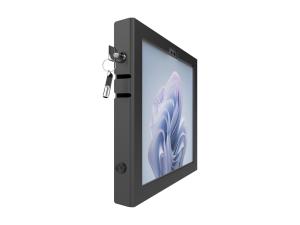 Compulocks Surface Pro 8-11 Apex Enclosure Wall Mount - Boîtier - pour tablette - verrouillable - aluminium de haute qualité - noir - Taille d'écran : 13" - montable sur mur - pour Microsoft Surface Pro 8, Pro 9 - 580APXB - Accessoires pour ordinateur portable et tablette