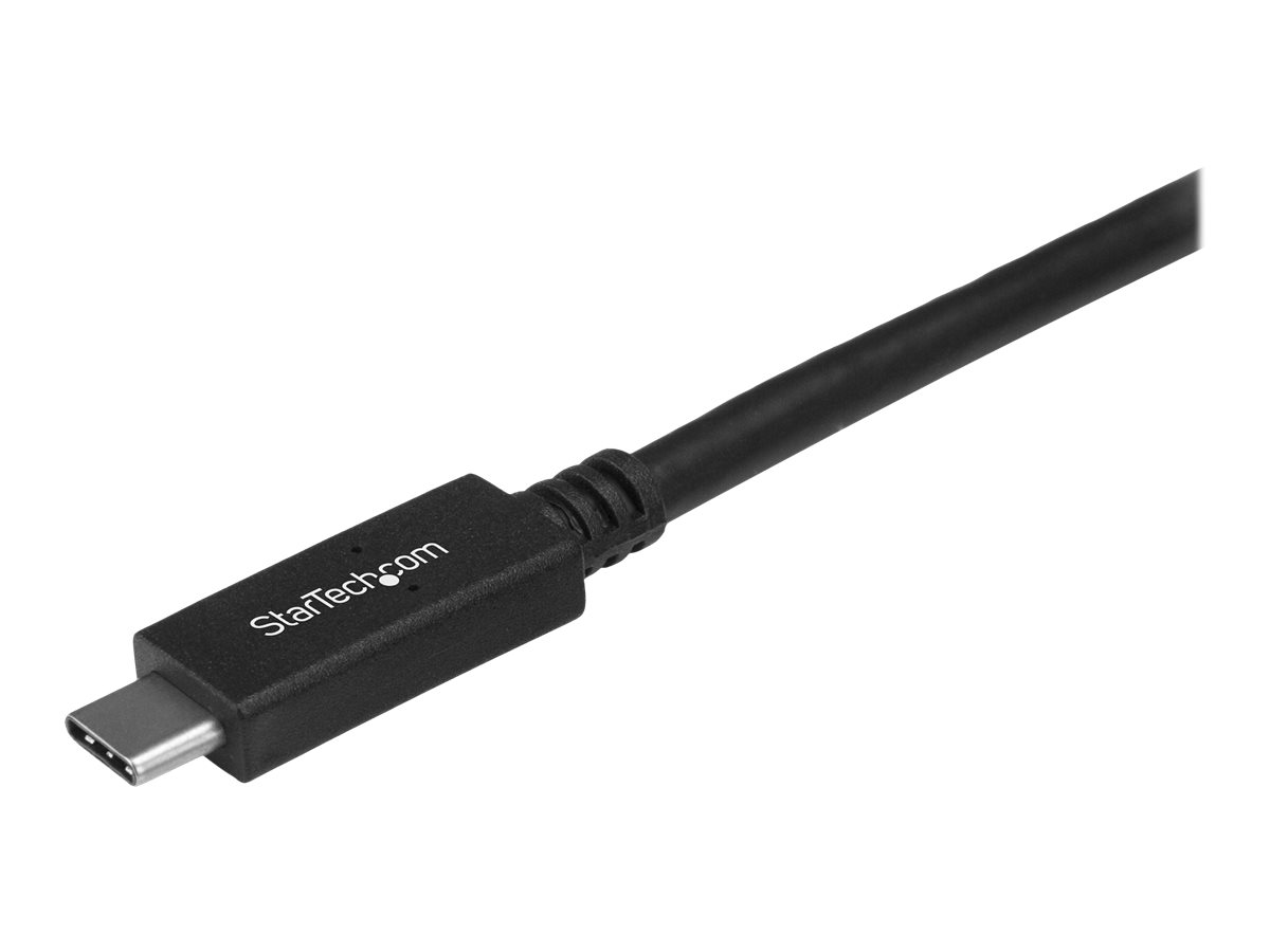StarTech.com Câble USB-C vers USB-C avec Power Delivery (3A) de 2 m - M/M - USB 3.0 - Certifié - Cordon USB Type C - USB 3.1 (5 Gb/s) - Câble USB - 24 pin USB-C (M) pour 24 pin USB-C (M) - USB 3.1 - 3 A - 2 m - noir - pour P/N: DKT30CHPD3, DKT30CHVSDPD, KITBXDOCKPEU, KITBXDOCKPNA, KITBXDOCKPUK, SV221HUC4K - USB315CC2M - Câbles USB