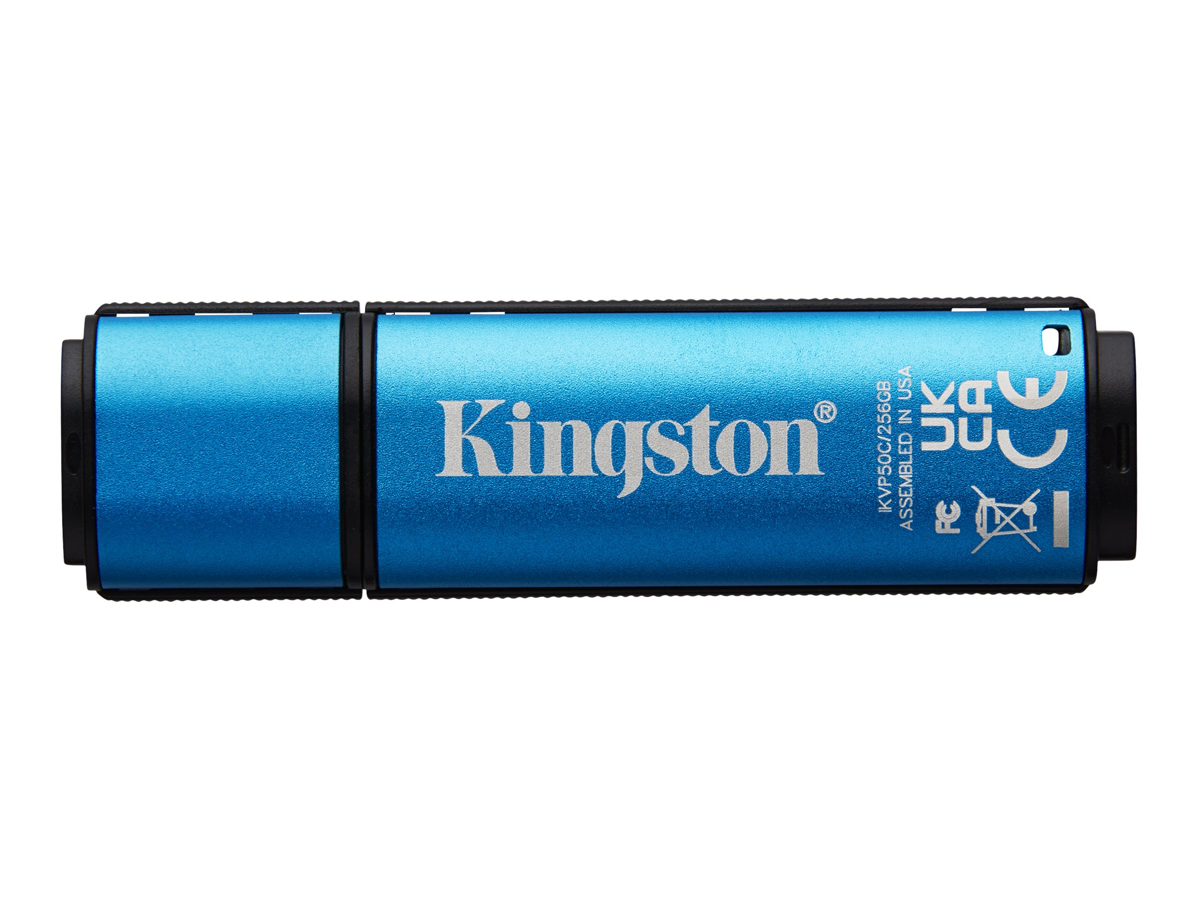 Kingston IronKey Vault Privacy 50C - Clé USB - chiffré - 64 Go - USB-C 3.2 Gen 1 - Conformité TAA - IKVP50C/64GB - Lecteurs flash