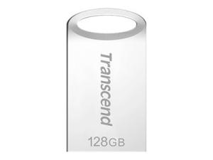 Transcend JetFlash 710 - Clé USB - 128 Go - USB 3.1 Gen 1 - argent - TS128GJF710S - Lecteurs flash