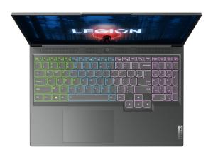 Lenovo Legion Slim 5 16APH8 82Y9 - Conception de charnière à 180 degrés - AMD Ryzen 7 - 7840HS / jusqu'à 5.1 GHz - Win 11 Home - GeForce RTX 4060 - 16 Go RAM - 512 Go SSD NVMe - 16" IPS 2560 x 1600 (WQXGA) @ 165 Hz - Gigabit Ethernet - Wi-Fi 6E, Bluetooth - gris tempête (haut), gris onyx (bas) - clavier : Français - 82Y900B8FR - Ordinateurs portables