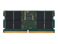 Kingston - DDR5 - module - 16 Go - SO DIMM 262 broches - 4800 MHz / PC5-38400 - CL40 - 1.1 V - mémoire sans tampon - non ECC - pour Dell Inspiron 14, 16; Precision 34XX, 7770; Vostro 7620; Lenovo ThinkPad P15v Gen 3 - KCP548SS8-16 - Mémoire pour ordinateur portable