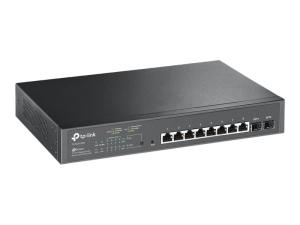 TP-Link JetStream TL-SG2210MP - Commutateur - intelligent - 8 x 10/100/1000 (PoE+) + 2 x SFP - Montable sur rack - PoE+ (150 W) - TL-SG2210MP - Concentrateurs et commutateurs gigabit