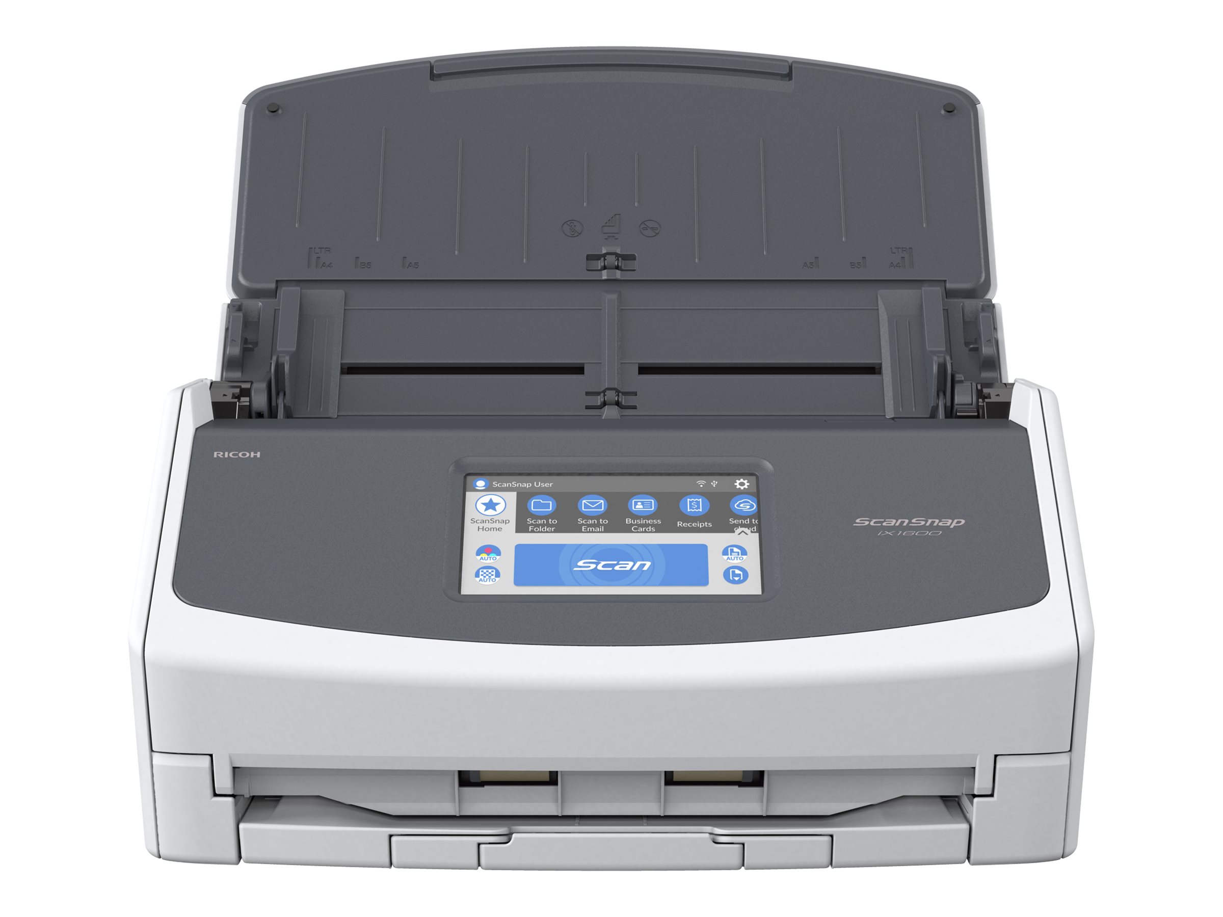 Ricoh ScanSnap iX1600 - Scanner de documents - CIS Double - Recto-verso - 279 x 432mm - 600 dpi x 600 dpi - jusqu'à 40 ppm (mono) / jusqu'à 40 ppm (couleur) - Chargeur automatique de documents (50 feuilles) - Wi-Fi(n), USB 3.2 Gen 1 - PA03770-B401 - Scanneurs de documents