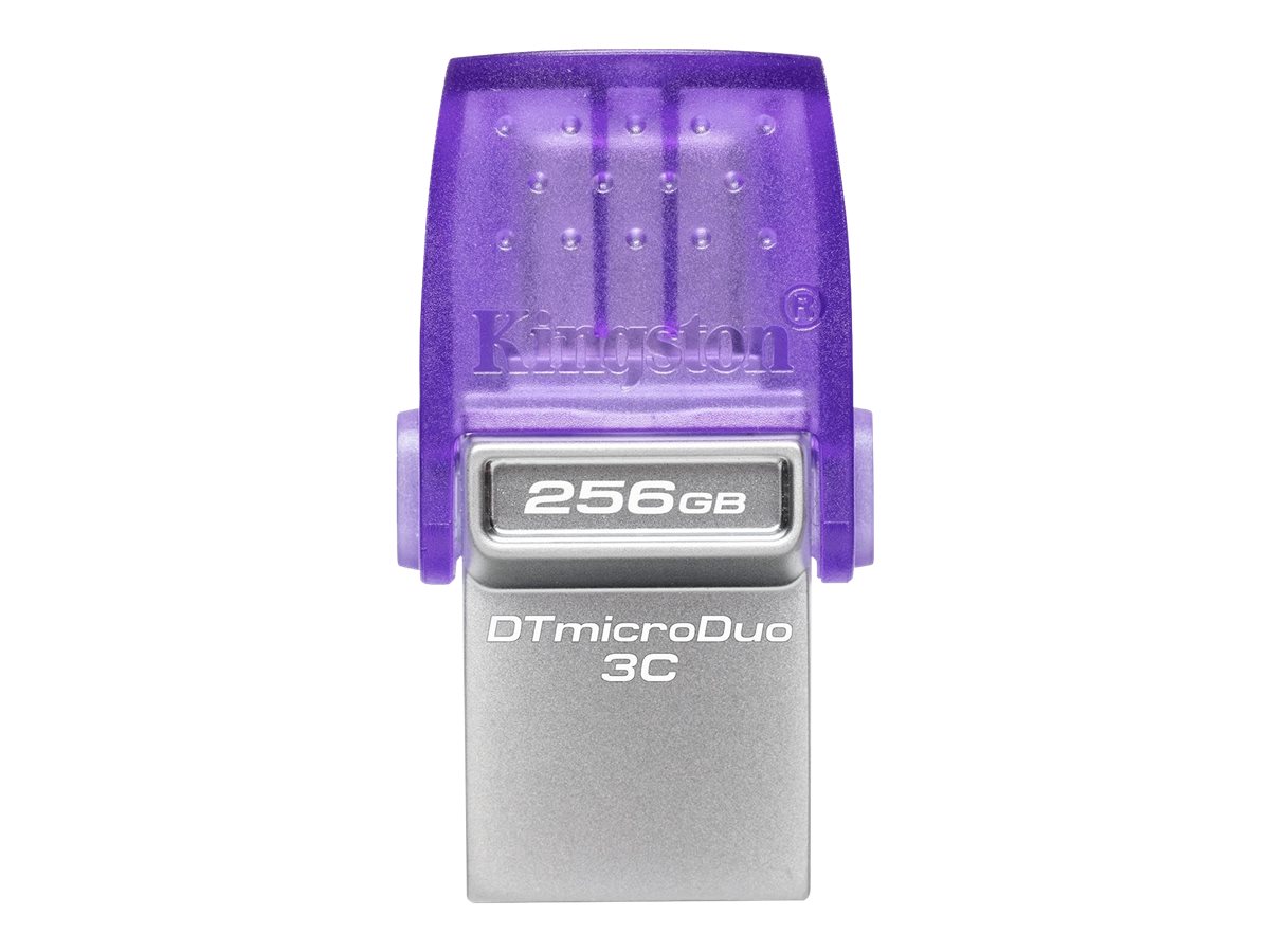 Kingston DataTraveler microDuo 3C - Clé USB - 256 Go - USB 3.2 Gen 1 / USB-C - DTDUO3CG3/256GB - Lecteurs flash
