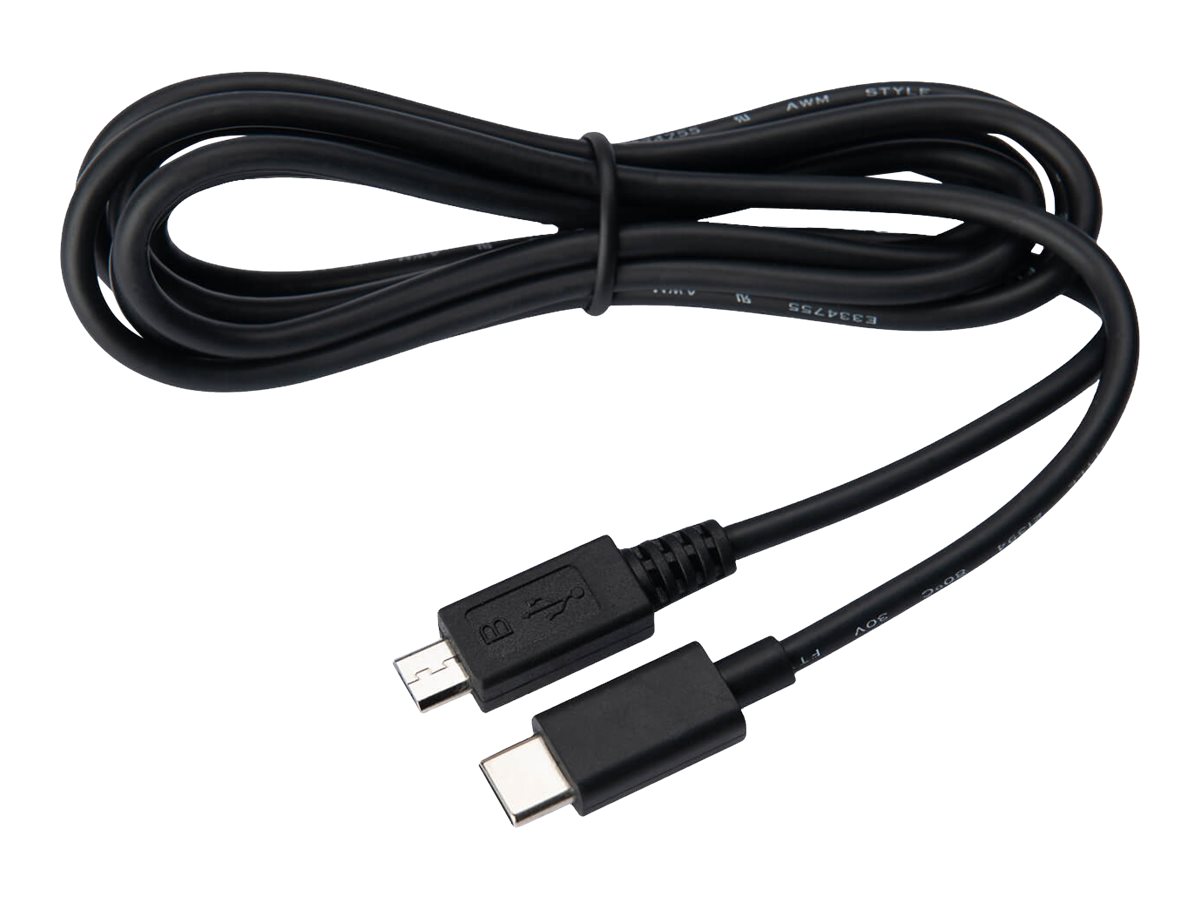 Jabra - Câble USB - 24 pin USB-C (M) pour Micro-USB de type B (M) - 1.5 m - noir - 14208-28 - Câbles USB