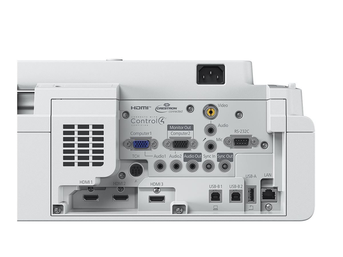 Epson EB-725Wi - Projecteur 3LCD - 4000 lumens (blanc) - 4000 lumens (couleur) - WXGA (1280 x 800) - 16:10 - 720p - objectif à ultra courte focale - IEEE 802.11a/b/g/n/ac sans fil / LAN / Miracast - blanc - V11H998040 - Projecteurs numériques