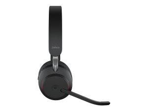 Jabra Evolve2 65 MS Stereo - Micro-casque - sur-oreille - Bluetooth - sans fil - USB-C - isolation acoustique - noir - Certifié pour Microsoft Teams - 26599-999-899 - Écouteurs