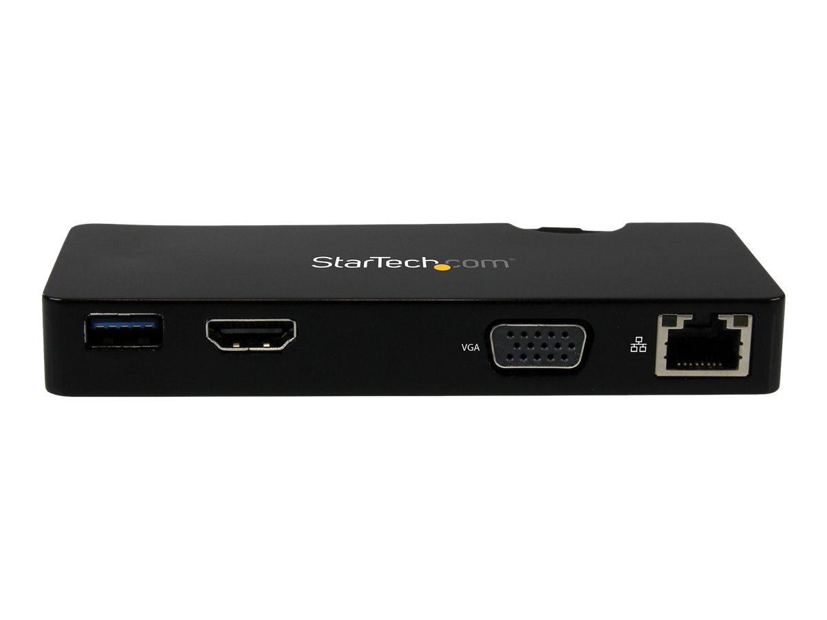 StarTech.com Mini station d’accueil / Mini-Dock USB 3.0 universelle pour PC portable - Réplicateur de ports HDMI ou VGA, GbE, USB 3.0 - Station d'accueil - USB - HDMI - 1GbE - pour P/N: ARMPIVOT, ARMPIVOTE, ARMPIVSTND, ARMSLIM, ARMUNONB - USB3SMDOCKHV - Stations d'accueil pour ordinateur portable