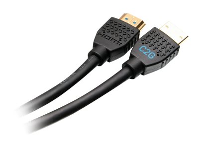 C2G 18in 4K HDMI Cable - Performance Series Cable - Ultra Flexible - M/M - High Speed - câble HDMI - HDMI mâle pour HDMI mâle - 50 cm - noir - C2G10374 - Câbles HDMI
