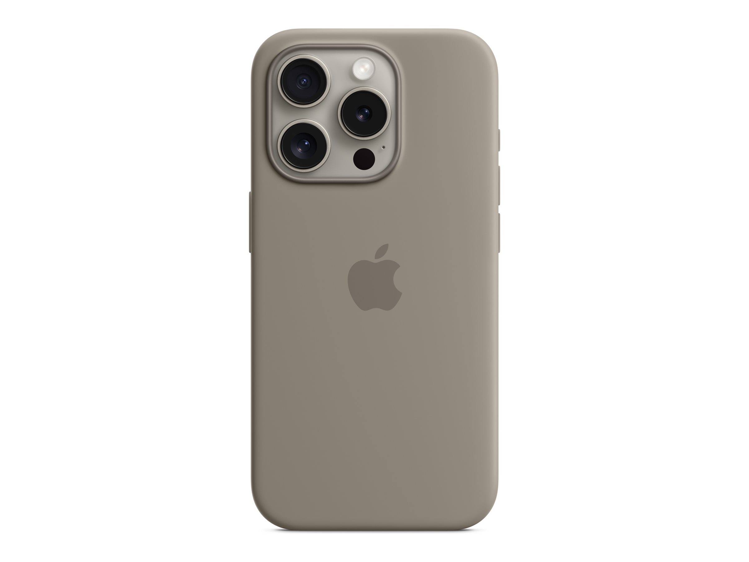 Apple - Coque de protection pour téléphone portable - compatibilité avec MagSafe - silicone - argile - pour iPhone 15 Pro - MT1E3ZM/A - Coques et étuis pour téléphone portable