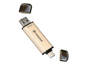 Transcend JetFlash 930C - Clé USB - 512 Go - USB 3.2 Gen 1 / USB-C - or - TS512GJF930C - Lecteurs flash