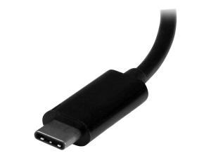 StarTech.com 4K USB C to HDMI, VGA & DVI Multi Port Video Display Adapter for Mac / Windows Laptop & Monitor (CDPVGDVHDBP) - Adaptateur vidéo - 24 pin USB-C mâle pour HD-15 (VGA), DVI-I, HDMI femelle - 15 cm - noir - convertisseur actif, prise en charge de 4K30Hz (3 840 x 2 160) (HDMI), support 1 920 x 1 200 (WUXGA) 60 Hz (DVI et VGA) - CDPVGDVHDBP - Accessoires pour téléviseurs
