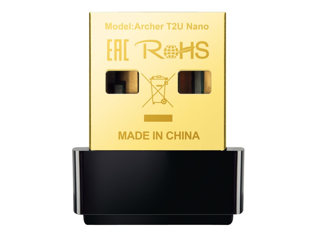 TP-Link Archer T2U Nano - Adaptateur réseau - USB 2.0 - Wi-Fi 5 - ARCHER T2U NANO - Cartes réseau USB