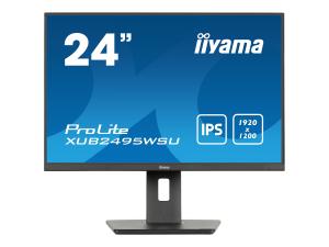 iiyama ProLite XUB2495WSU-B7 - Écran LED - 24" (24.1" visualisable) - 1920 x 1200 WUXGA @ 75 Hz - IPS - 300 cd/m² - 1000:1 - 4 ms - HDMI, VGA, DisplayPort - haut-parleurs - mat, noir - XUB2495WSU-B7 - Écrans d'ordinateur