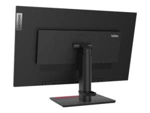Lenovo ThinkVision T27q-20 - Écran LED - 27" - 2560 x 1440 WQHD @ 60 Hz - IPS - 350 cd/m² - 1000:1 - 4 ms - HDMI, DisplayPort - noir corbeau - 61EDGAR2EU - Écrans d'ordinateur