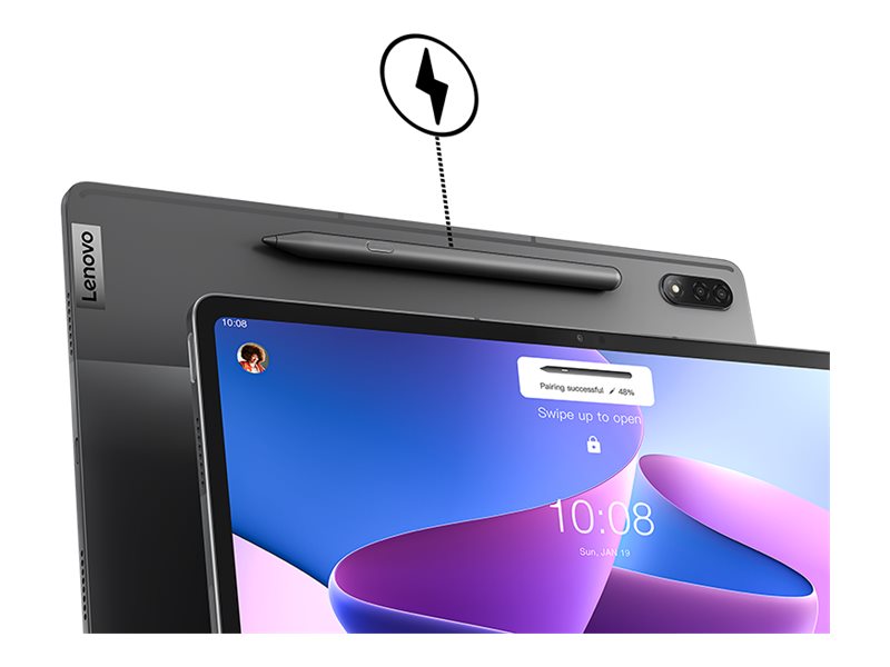 Lenovo Tab P12 Pro ZA9D - 2021 - tablette - Android 11 - 256 Go UFS card - 12.6" AMOLED (2560 x 1600) - Logement microSD - gris orage - ZA9D0063SE - Tablettes et appareils portables
