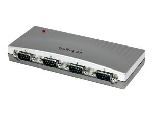 StarTech.com Hub série RS232 à 4 ports - Adaptateur USB vers 4x DB9 RS232 alimenté par bus - Adaptateur série - USB - RS-232 x 4 - ICUSB2324 - Cartes réseau USB