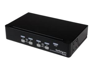 StarTech.com Commutateur KVM 4 Ports VGA USB, Montage en Rack et OSD - Switch KVM - 1920 x 1440 - Commutateur KVM - 4 x KVM port(s) - 1 utilisateur local - de bureau - pour P/N: IM12D1500P, RACKCOND17HD, RKCONS1701, SVA12M2NEUA, SVA12M5NA, SVUSBVGA10, SVUSBVGA6 - SV431DUSBU - Commutateurs KVM