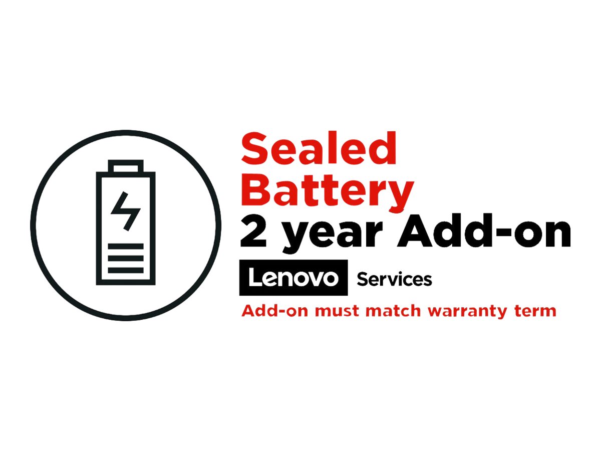 Lenovo Sealed Battery - Rechange de batterie - 2 années - pour Yoga 510-14AST 80S9; Yoga Slim 7 14IIL05 82A1; 7 Pro 14ARH7 82UU - 5WS0K76371 - Options de service informatique