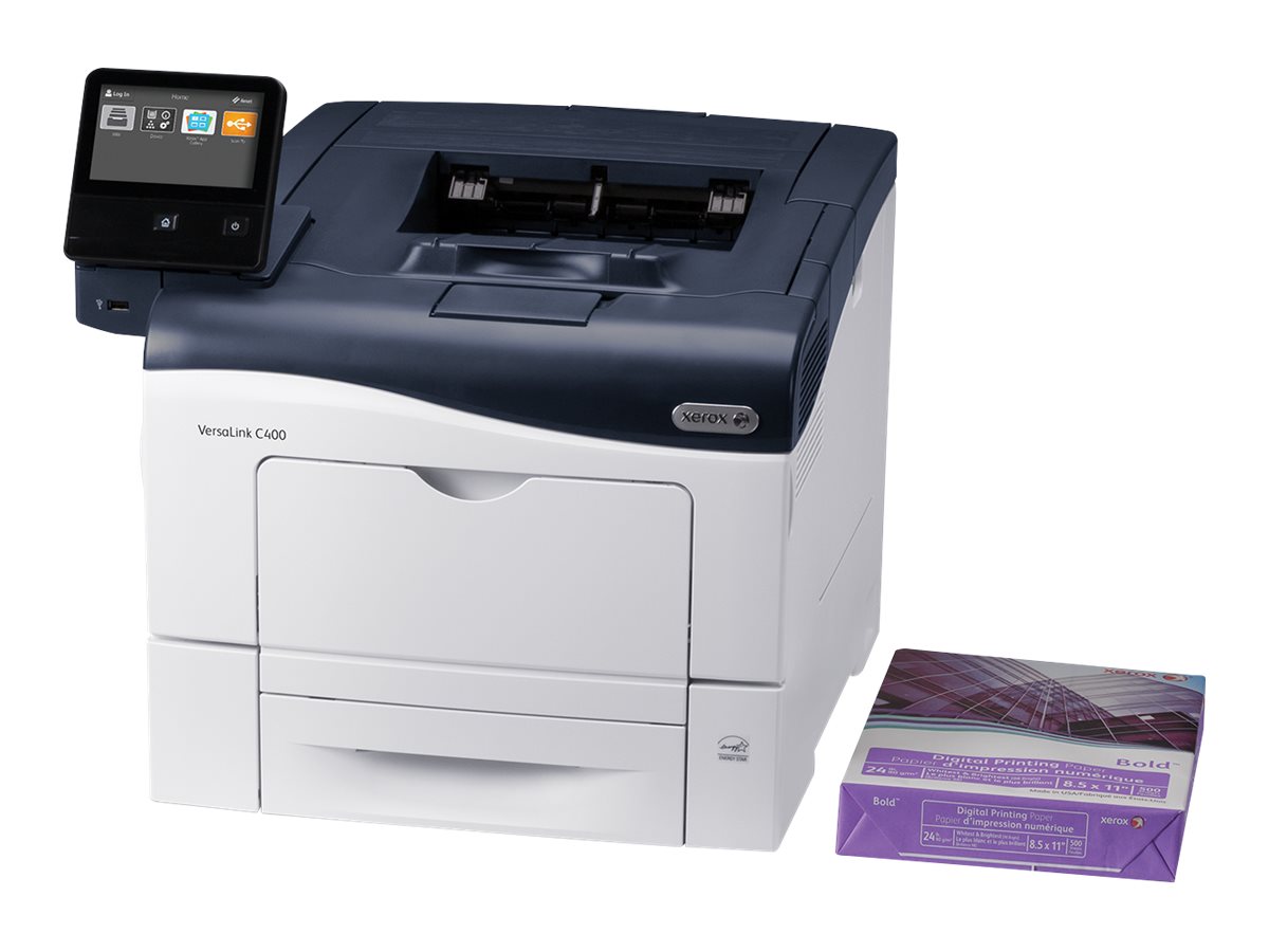Xerox VersaLink C400V/DN - Imprimante - couleur - Recto-verso - laser - A4/Legal - 600 x 600 ppp - jusqu'à 36 ppm (mono) / jusqu'à 36 ppm (couleur) - capacité : 700 feuilles - Gigabit LAN, NFC, USB 3.0 - C400V_DN - Imprimantes laser couleur