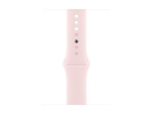 Apple Watch Series 9 (GPS + Cellular) - 45 mm - aluminium rose - montre intelligente avec bande sport - fluoroélastomère - rose pâle - taille du bracelet : M/L - 64 Go - Wi-Fi, LTE, UWB, Bluetooth - 4G - 39 g - MRML3QF/A - Montres intelligentes