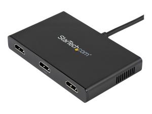 StarTech.com Splitter multi-écrans Mini DisplayPort vers 3x HDMI - Hub MST à 3 ports - Répartiteur Mini DP 1.2 vers 3x HDMI - Répartiteur vidéo/audio - 3 x HDMI - de bureau - AC 100/240 V - MSTMDP123HD - Commutateurs KVM