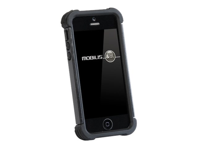 Mobilis BUMPER - Coque de protection pour téléphone portable - silicone, polycarbonate - noir - 018001 - Coques et étuis pour téléphone portable