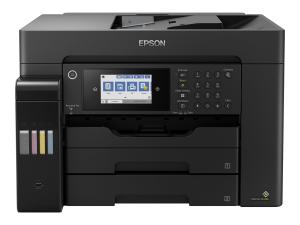 Epson EcoTank ET-16650 - Imprimante multifonctions - couleur - jet d'encre - A3 plus (311 x 457 mm) (original) - A3 (support) - jusqu'à 25 ppm (impression) - 550 feuilles - 33.6 Kbits/s - USB 2.0, LAN, hôte USB, Wi-Fi - noir - C11CH71401 - Imprimantes multifonctions