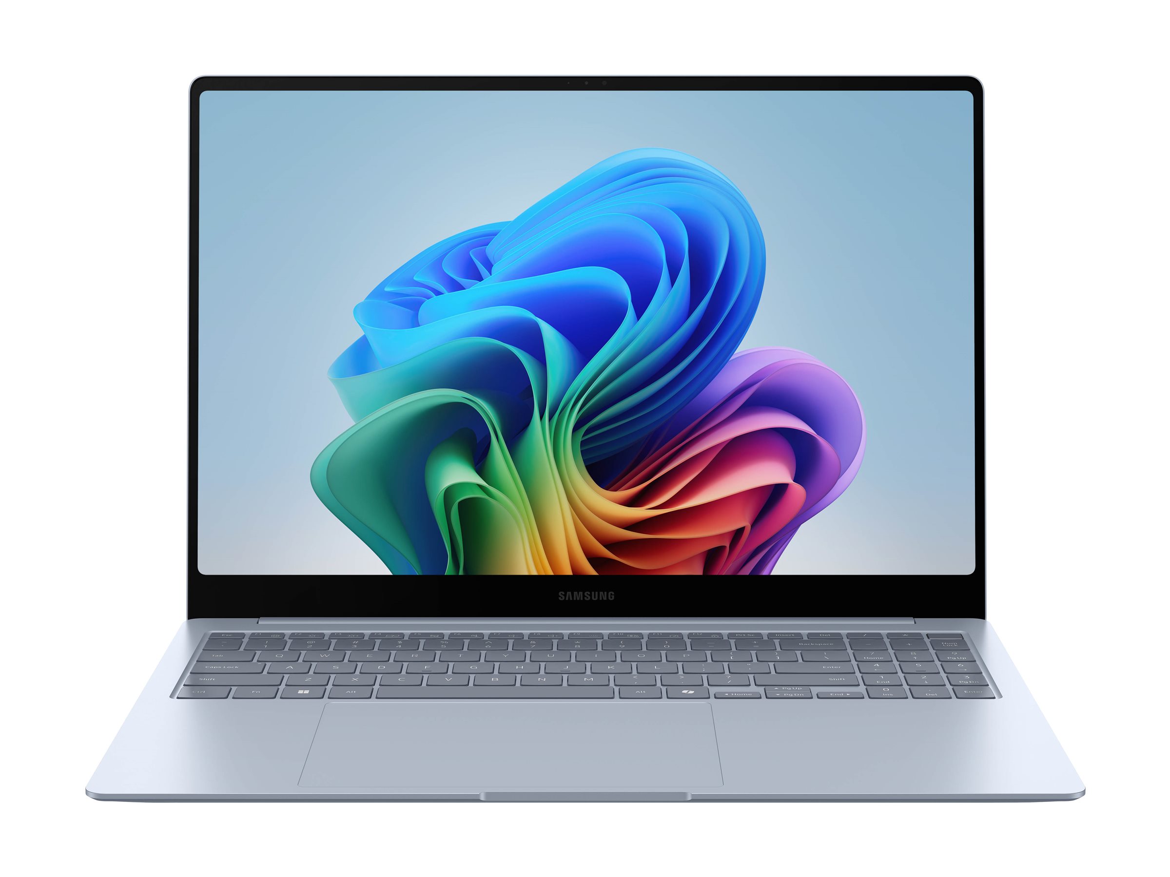 Samsung Galaxy Book4 Edge - Snapdragon X Elite - X1E-80-100 / jusqu'à 4 GHz - Win 11 Home - Qualcomm Adreno - 16 Go RAM - 512 Go SSD eUFS - 14" AMOLED écran tactile 2880 x 1800 (WQXGA+) @ 120 Hz - Bluetooth, Wi-Fi 7 - glacier gris - clavier : Français - NP940XMA-KB1FR - Ordinateurs portables