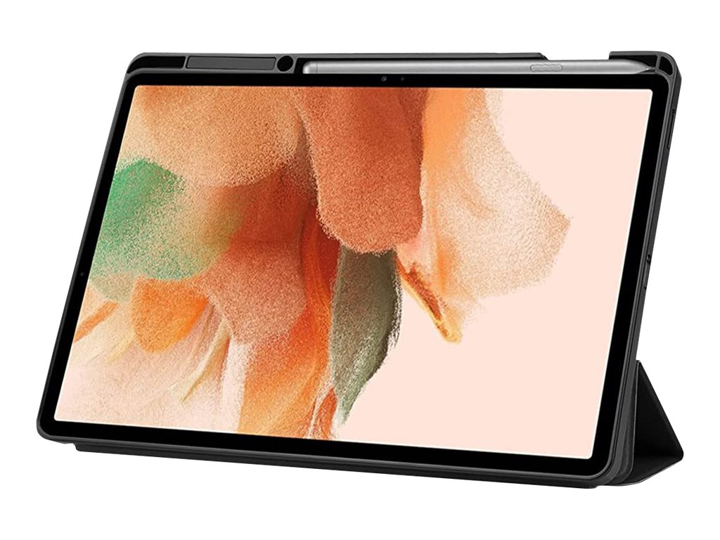 DLH - Étui à rabat pour tablette - pour Samsung Galaxy Tab S7 FE, Tab S7+, Tab S8+ - DY-PS4528 - Accessoires pour ordinateur portable et tablette