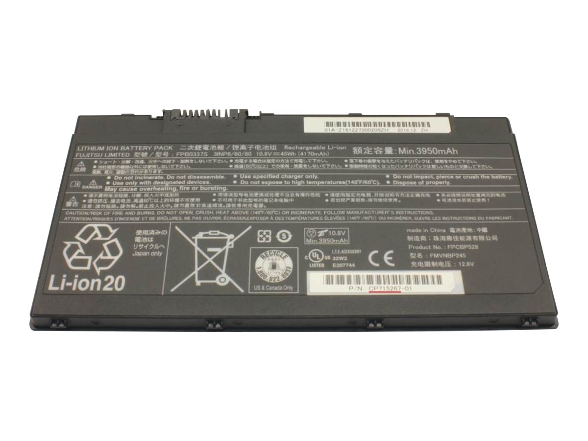 Fujitsu - Batterie de portable - 3 cellules - 45 Wh - pour LIFEBOOK U727 - S26391-F1606-L100 - Batteries spécifiques