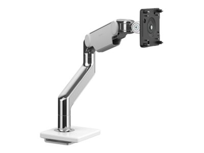 Humanscale M8.1 - Kit de montage (bras articulé) - pour Écran LCD - 18 mm - aluminium poli avec bordure blanche - Interface de montage : 100 x 100 mm - montrable sur bureau - M818BW - Montages d'équipement audio et vidéo