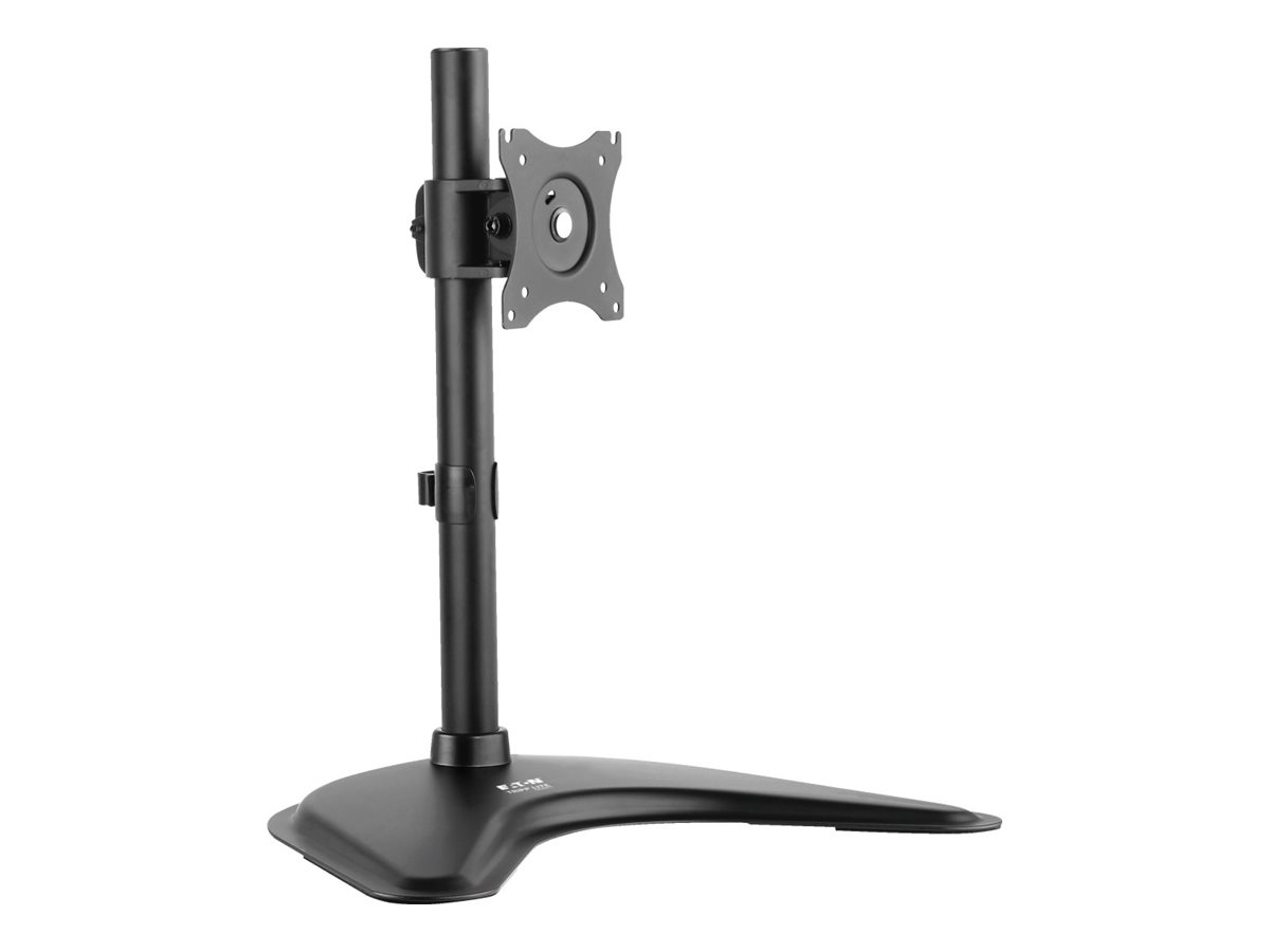 Eaton Tripp Lite Series TV Desk Mount Monitor Stand Single-Display Swivel Tilt for 13" to 27" Displays - Pied - pleine action - pour moniteur - acier - noir - Taille d'écran : 13"-27" - ordinateur de bureau - DDR1327SE - Montages pour TV et moniteur